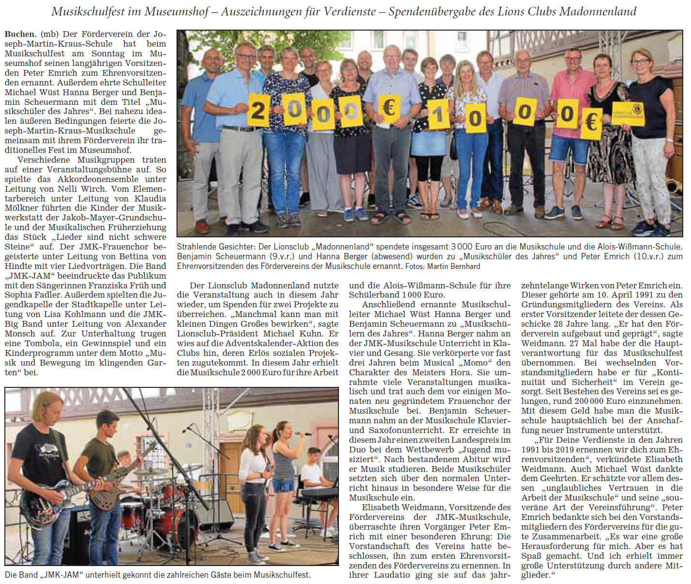 Quelle: Rhein-Neckar-Zeitung, 75. Jahrgang / Nr. 168, Dienstag 23. Juli 2019