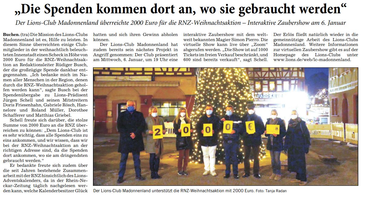 Quelle: RNZ vom 12.12.2020